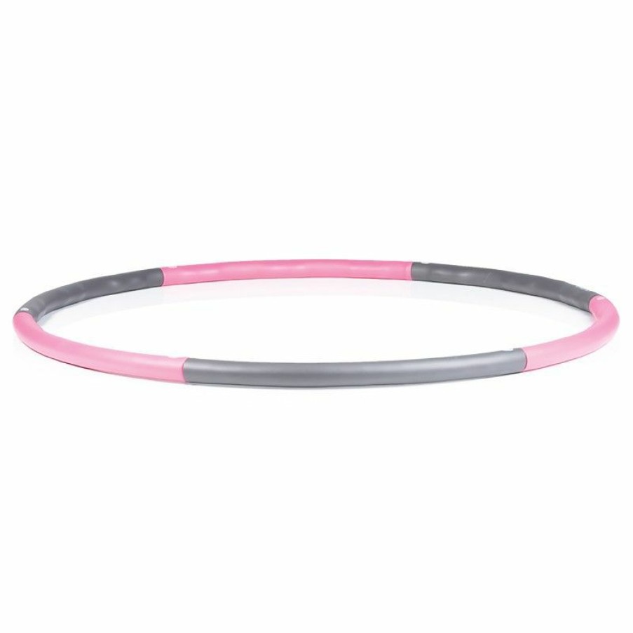 Fitness Gymstick Muut | 1,5Kg Yhdistetty Hula Hoop (Vaaleanpunainen-Harmaa)