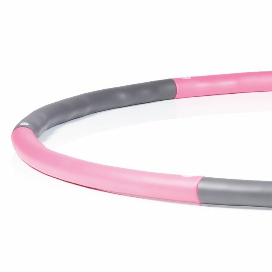 Fitness Gymstick Muut | 1,5Kg Yhdistetty Hula Hoop (Vaaleanpunainen-Harmaa)